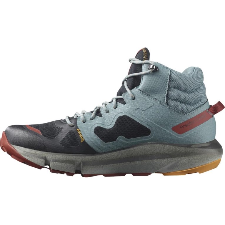 Botas Montaña Salomon Predict Hike Mid GTX Hombre Turquesa Negros | MX TGDO263